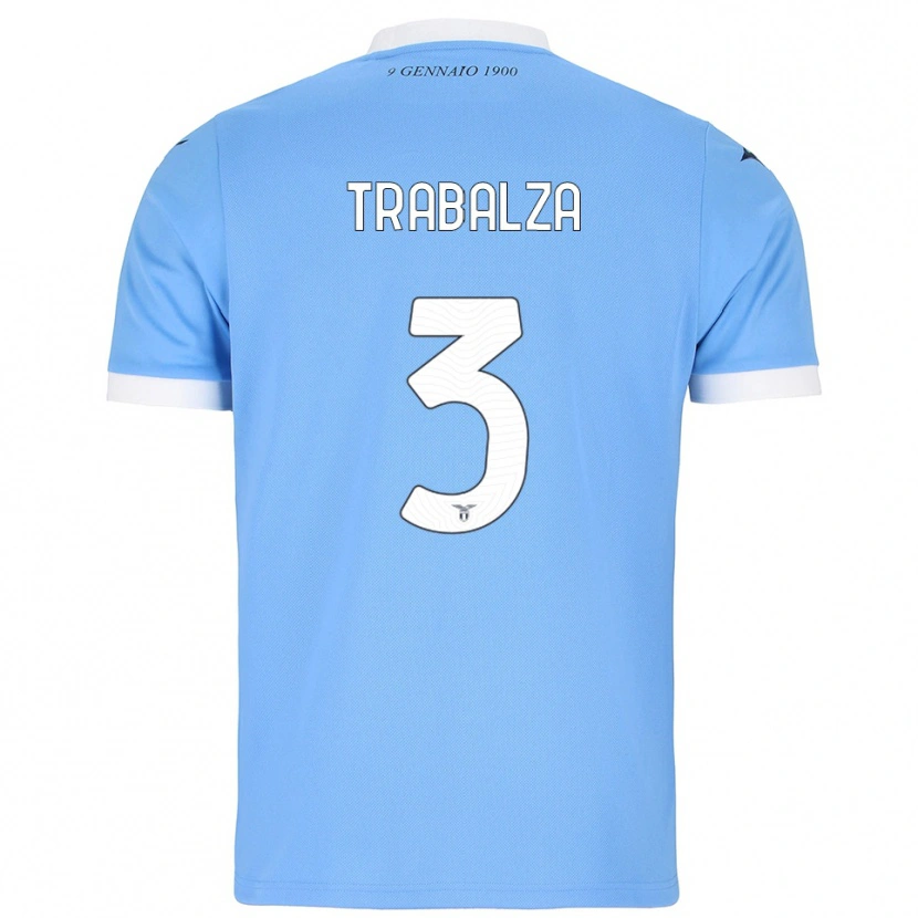 Danxen Criança Camisola Alessandro Trabalza #3 Azul Celeste Branco Principal 2025/26 Camisa Brasil