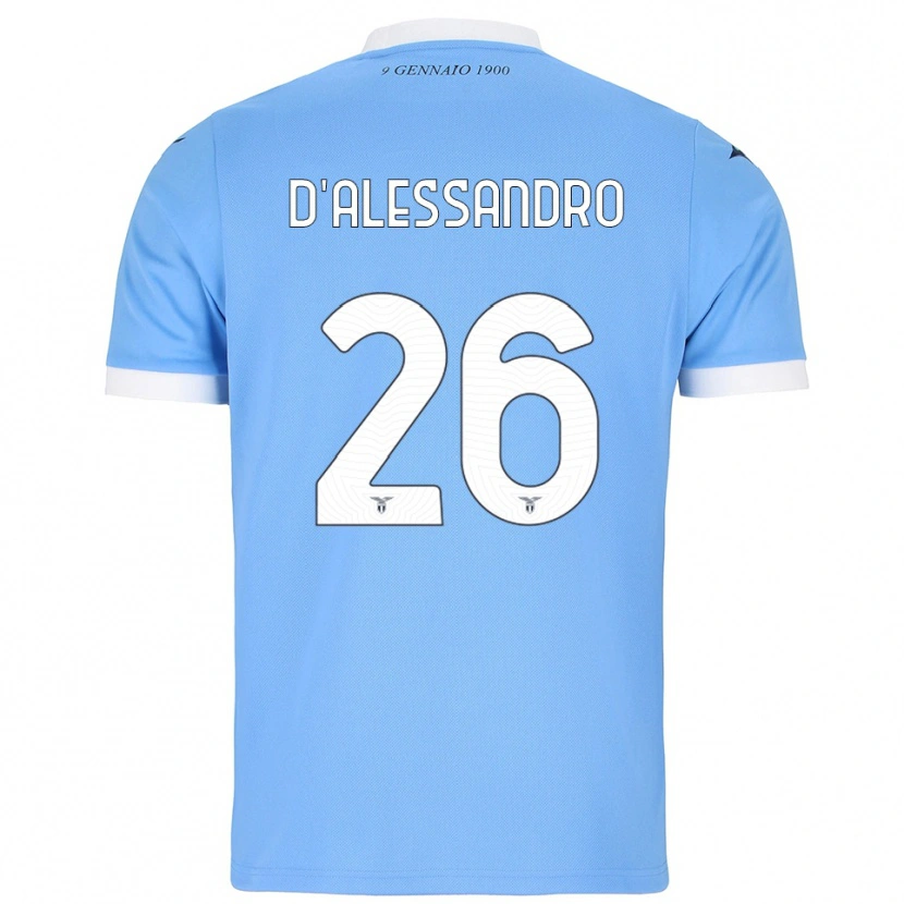 Danxen Criança Camisola Mattya D'alessandro #26 Azul Celeste Branco Principal 2025/26 Camisa Brasil