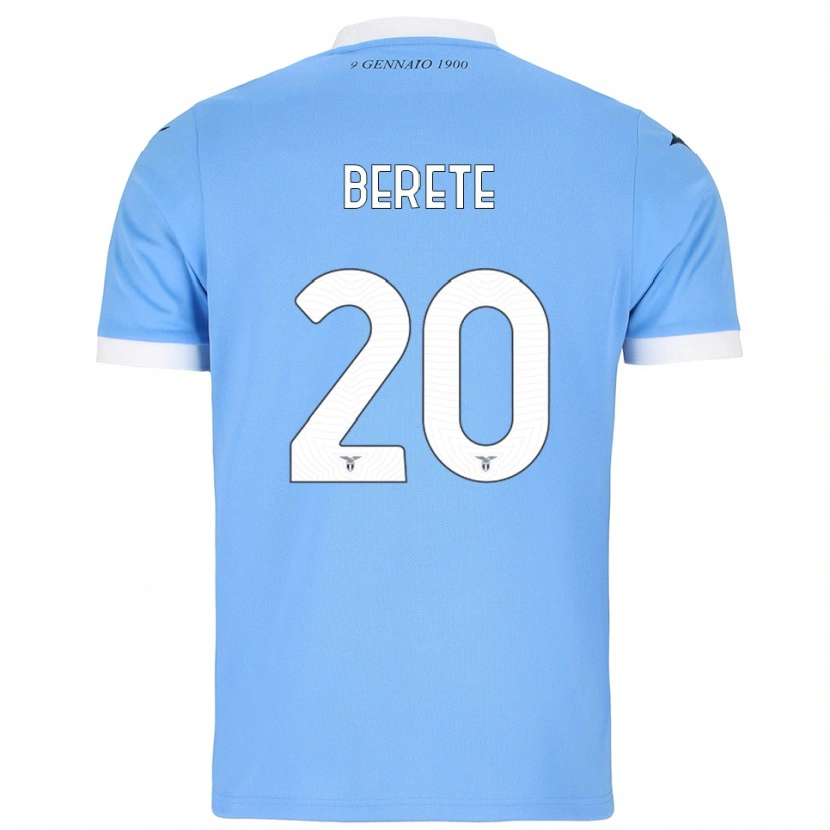 Danxen Criança Camisola Moustapha Berete #20 Azul Celeste Branco Principal 2025/26 Camisa Brasil