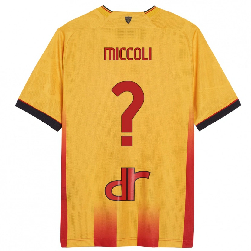 Danxen Criança Camisola Riccardo Miccoli #0 Amarelo Laranja Principal 2025/26 Camisa Brasil
