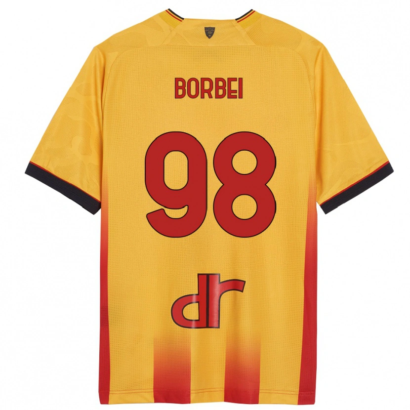 Danxen Criança Camisola Alexandru Borbei #98 Amarelo Laranja Principal 2025/26 Camisa Brasil
