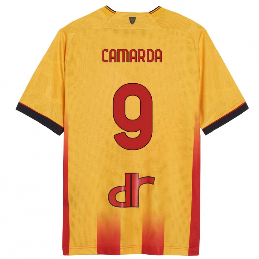 Danxen Criança Camisola Francesco Camarda #9 Amarelo Laranja Principal 2025/26 Camisa Brasil
