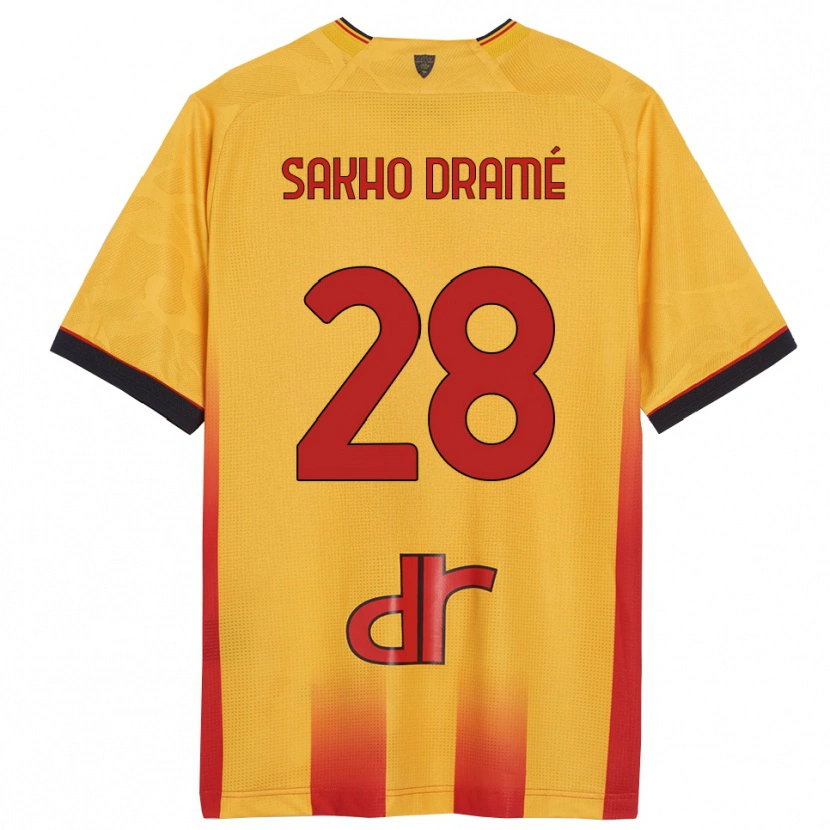 Danxen Criança Camisola Samba Sakho Dramé #28 Amarelo Laranja Principal 2025/26 Camisa Brasil