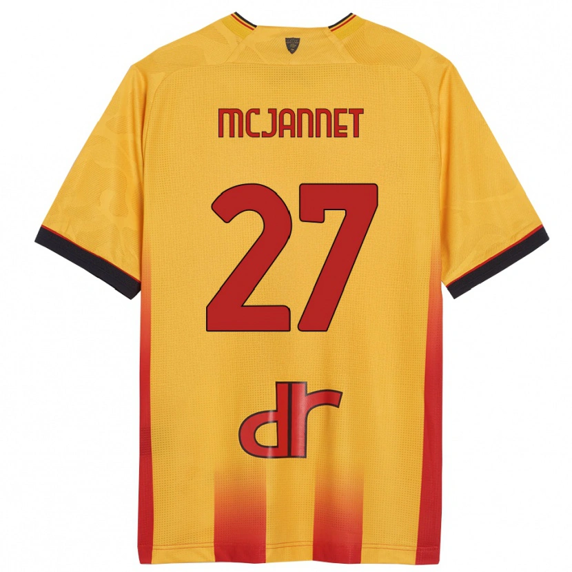 Danxen Criança Camisola Ed Mcjannet #27 Amarelo Laranja Principal 2025/26 Camisa Brasil