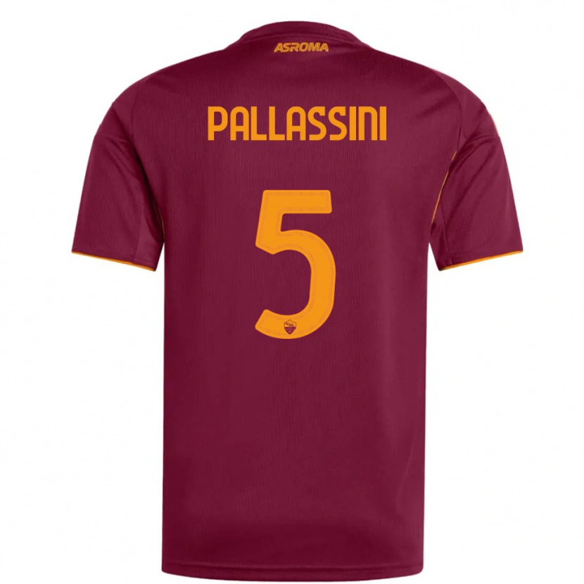 Danxen Criança Camisola Luca Pallassini #5 Borgonha Laranja Principal 2025/26 Camisa Brasil