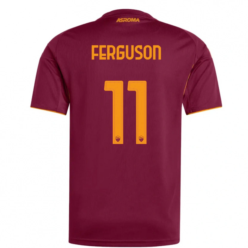 Danxen Criança Camisola Evan Ferguson #11 Borgonha Laranja Principal 2025/26 Camisa Brasil