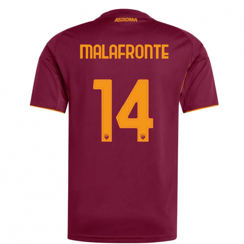 Danxen Criança Camisola Matteo Malafronte #14 Borgonha Laranja Principal 2025/26 Camisa Brasil