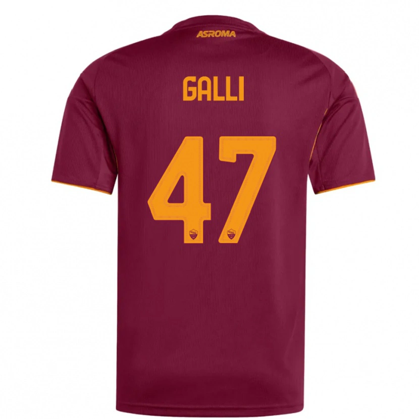 Danxen Criança Camisola Giulia Galli #47 Borgonha Laranja Principal 2025/26 Camisa Brasil