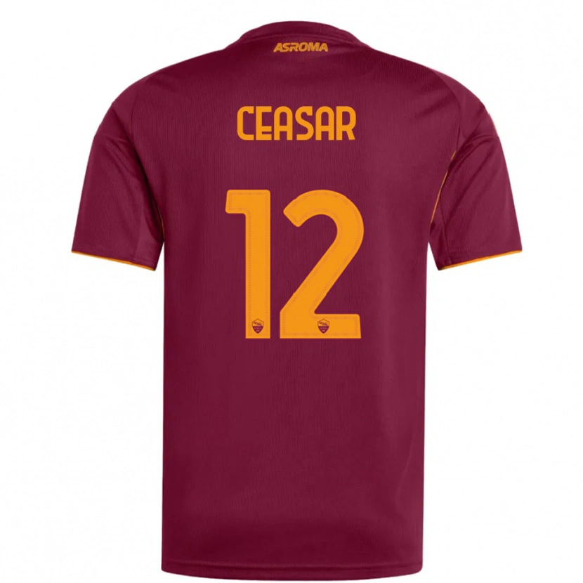 Danxen Criança Camisola Camelia Ceasar #12 Borgonha Laranja Principal 2025/26 Camisa Brasil