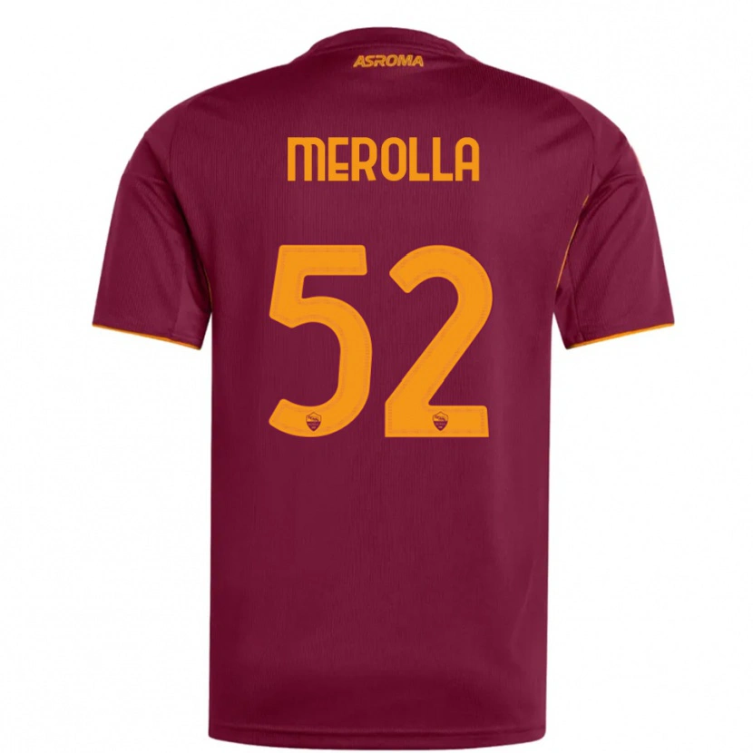 Danxen Criança Camisola Liliana Merolla #52 Borgonha Laranja Principal 2025/26 Camisa Brasil