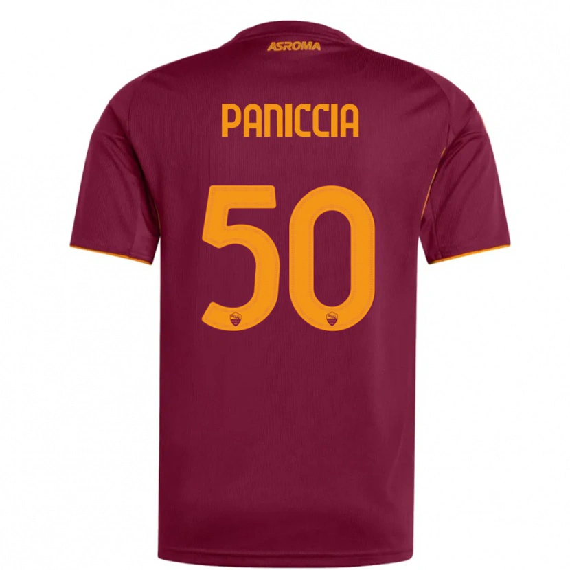 Danxen Criança Camisola Martina Paniccia #50 Borgonha Laranja Principal 2025/26 Camisa Brasil