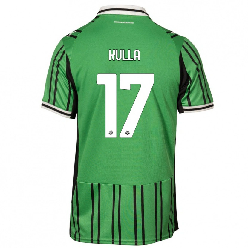 Danxen Criança Camisola Gabriel Kulla #17 Verde Preto Principal 2025/26 Camisa Brasil
