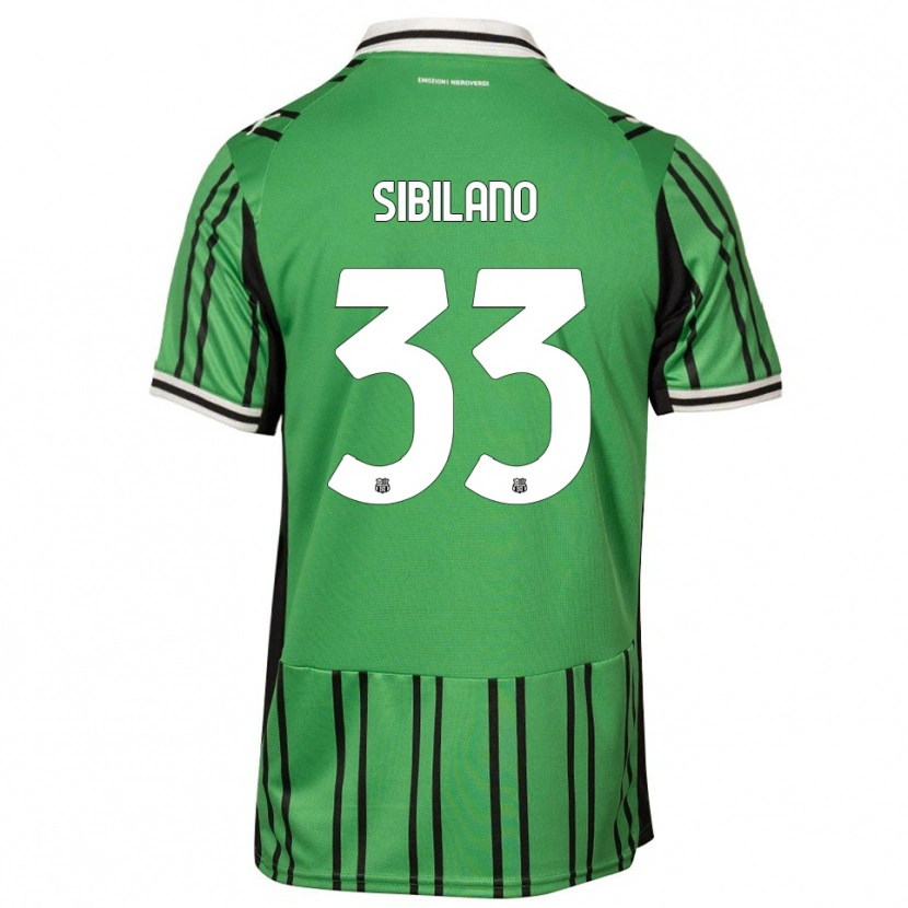 Danxen Criança Camisola Alessio Sibilano #33 Verde Preto Principal 2025/26 Camisa Brasil