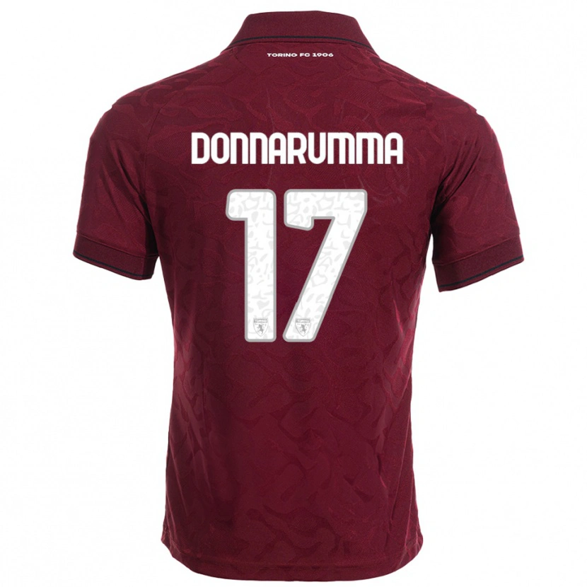 Danxen Criança Camisola Antonio Donnarumma #17 Borgonha Branco Principal 2025/26 Camisa Brasil