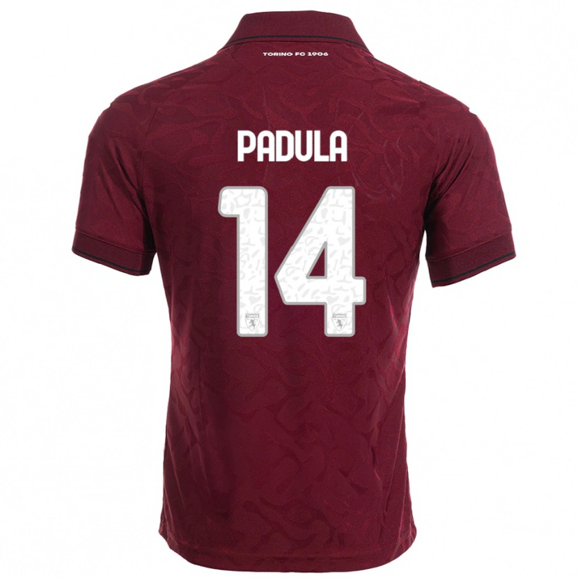 Danxen Criança Camisola Cristian Padula #14 Borgonha Branco Principal 2025/26 Camisa Brasil