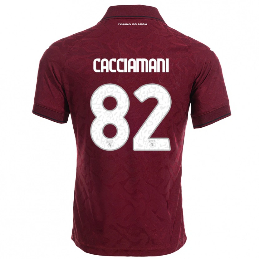 Danxen Criança Camisola Alessio Cacciamani #82 Borgonha Branco Principal 2025/26 Camisa Brasil