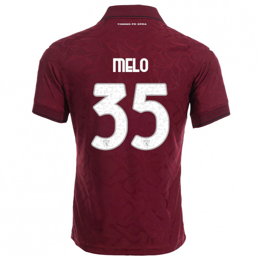 Danxen Criança Camisola Rafael Melo #35 Borgonha Branco Principal 2025/26 Camisa Brasil