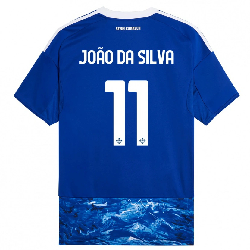 Danxen Criança Camisola Miguel João Da Silva #11 Azul Branco Principal 2025/26 Camisa Brasil