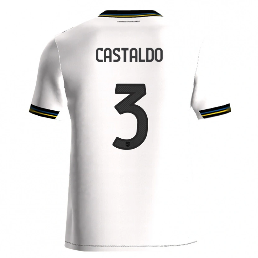 Danxen Criança Camisola Antonio Castaldo #3 Branco Preto Principal 2025/26 Camisa Brasil