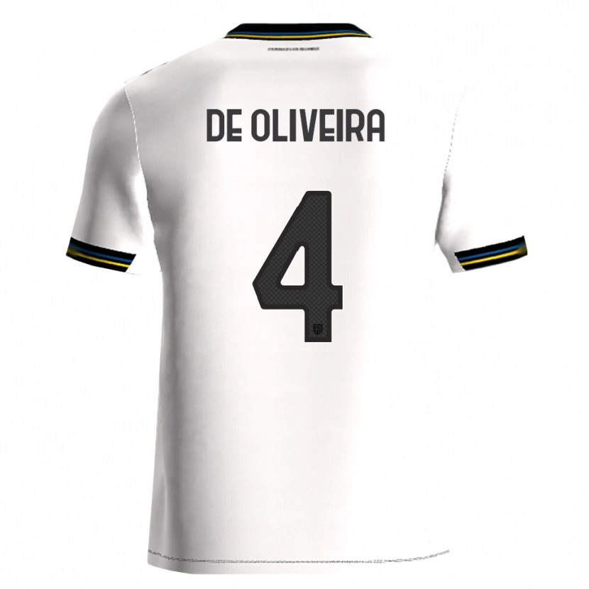 Danxen Criança Camisola Luca De Oliveira #4 Branco Preto Principal 2025/26 Camisa Brasil