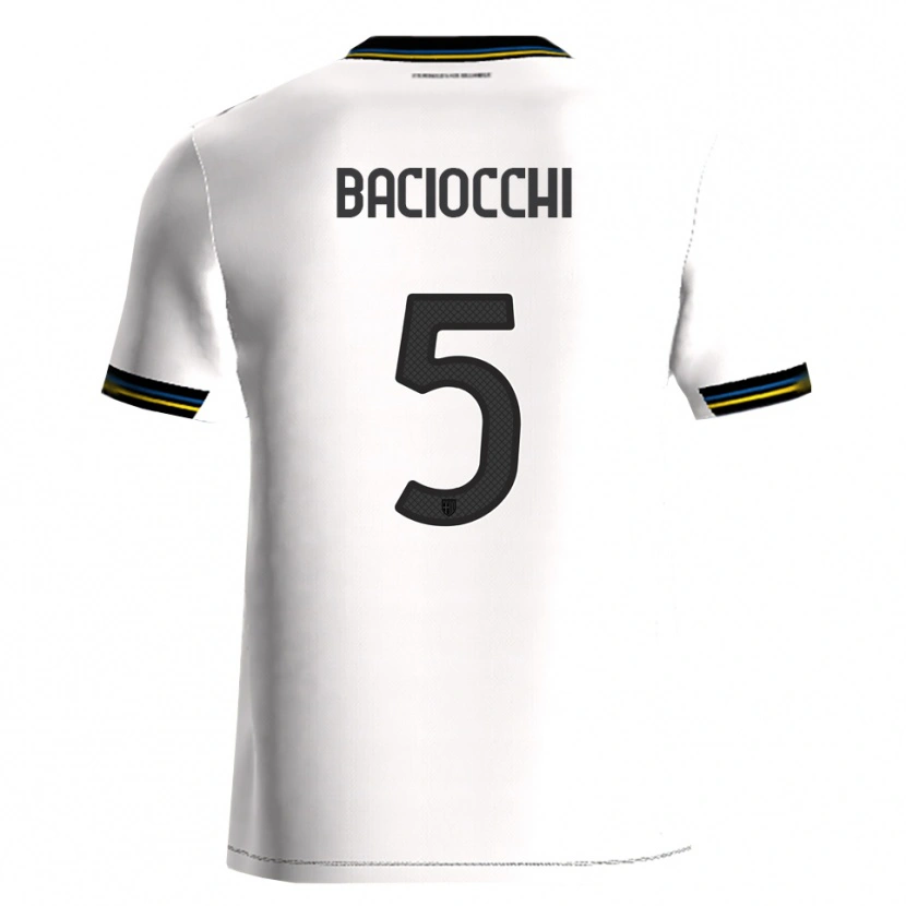 Danxen Criança Camisola Giulio Baciocchi #5 Branco Preto Principal 2025/26 Camisa Brasil