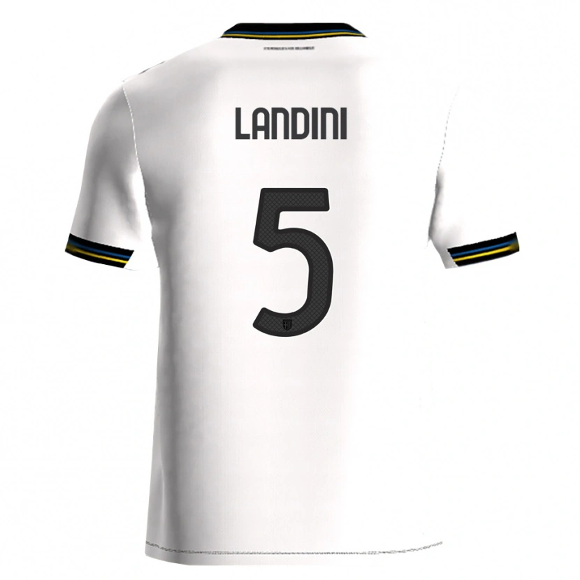 Danxen Criança Camisola Simone Landini #5 Branco Preto Principal 2025/26 Camisa Brasil