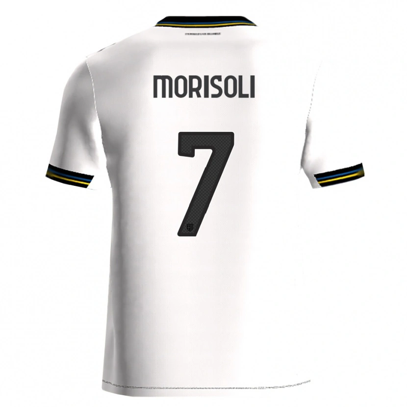 Danxen Criança Camisola Gabriel Morisoli #7 Branco Preto Principal 2025/26 Camisa Brasil