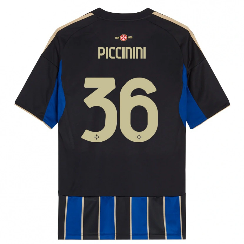 Danxen Criança Camisola Gabriele Piccinini #36 Preto Azul Principal 2025/26 Camisa Brasil