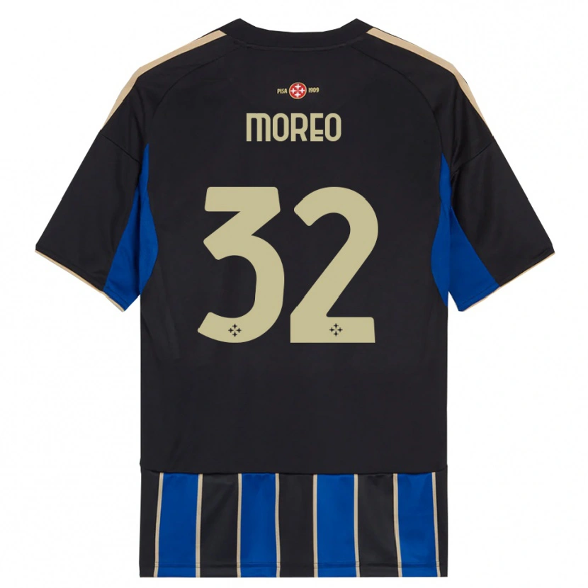 Danxen Criança Camisola Stefano Moreo #32 Preto Azul Principal 2025/26 Camisa Brasil