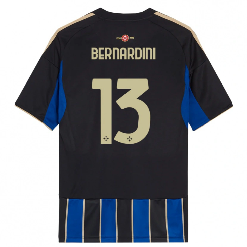Danxen Criança Camisola Andrea Bernardini #13 Preto Azul Principal 2025/26 Camisa Brasil