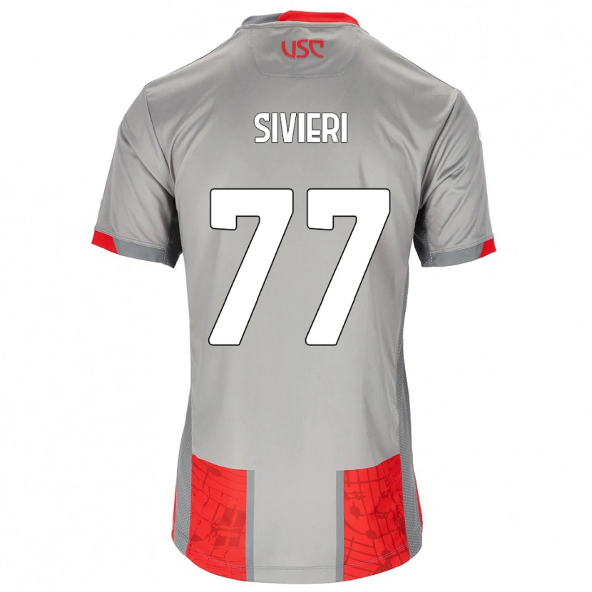 Danxen Criança Camisola Lorenzo Sivieri #77 Vermelho Cinza Principal 2025/26 Camisa Brasil