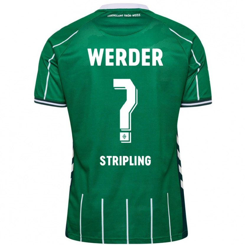 Danxen Criança Camisola Ben Stripling #0 Verde Branco Principal 2025/26 Camisa Brasil