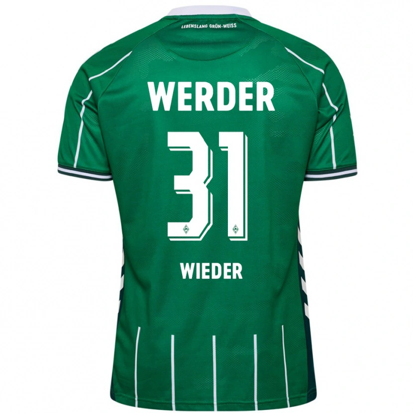 Danxen Criança Camisola Verena Wieder #31 Verde Branco Principal 2025/26 Camisa Brasil