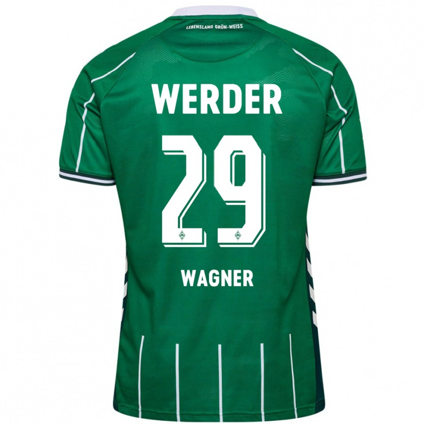 Danxen Criança Camisola Paul Wagner #29 Verde Branco Principal 2025/26 Camisa Brasil