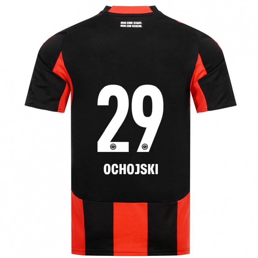 Danxen Criança Camisola Nico Ochojski #29 Preto Vermelho Principal 2025/26 Camisa Brasil
