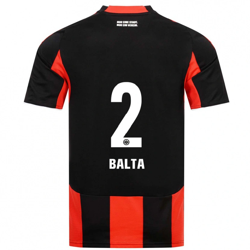 Danxen Criança Camisola Sahin Balta #2 Preto Vermelho Principal 2025/26 Camisa Brasil