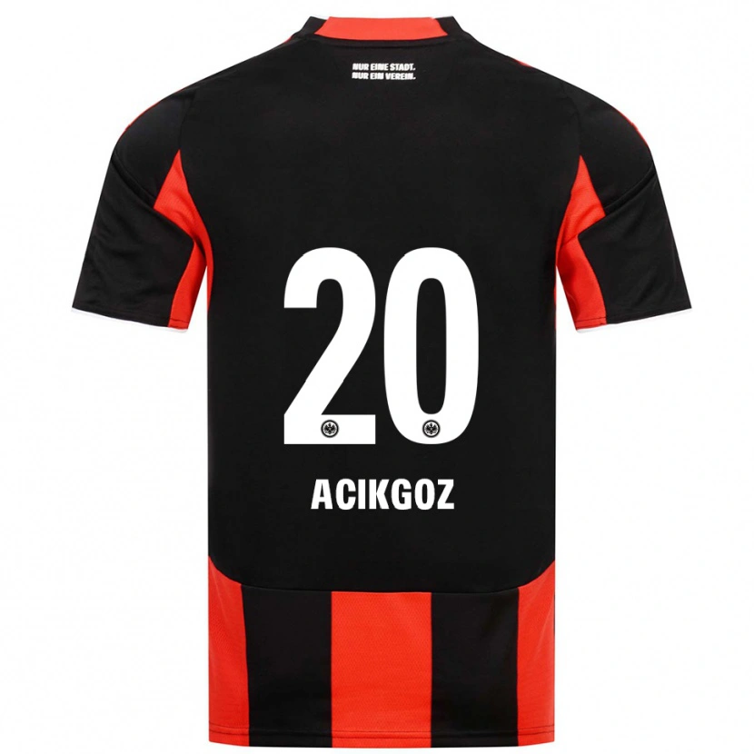 Danxen Criança Camisola Ilayda Acikgoz #20 Preto Vermelho Principal 2025/26 Camisa Brasil