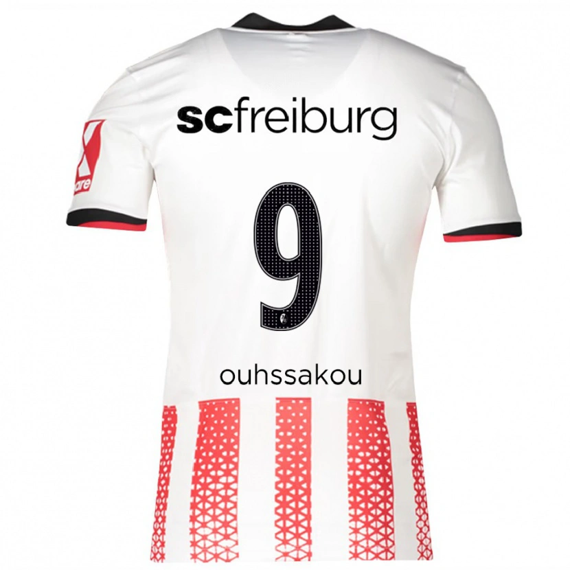 Danxen Criança Camisola Essad Ouhssakou #9 Branco Vermelho Principal 2025/26 Camisa Brasil