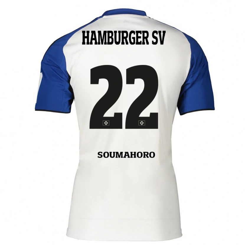 Danxen Criança Camisola Aboubaka Soumahoro #22 Branco Azul Principal 2025/26 Camisa Brasil
