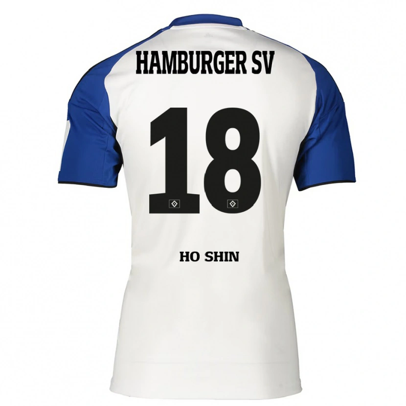 Danxen Criança Camisola Jae Ho Shin #18 Branco Azul Principal 2025/26 Camisa Brasil