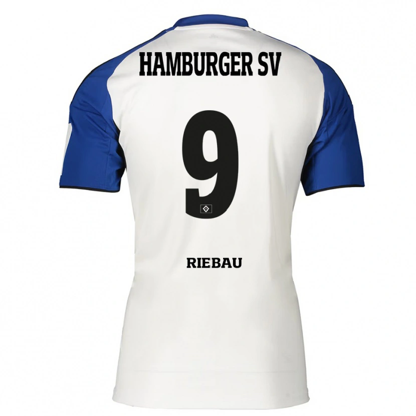 Danxen Criança Camisola Henry Riebau #9 Branco Azul Principal 2025/26 Camisa Brasil