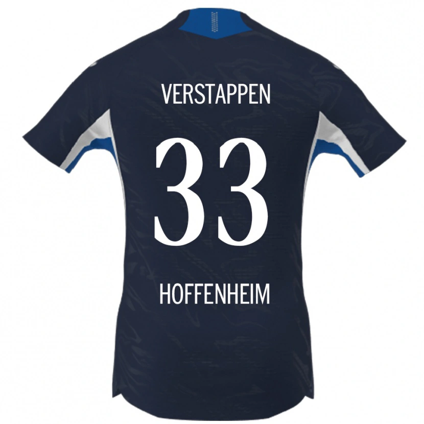 Danxen Criança Camisola Eric Verstappen #33 Marinho Branco Principal 2025/26 Camisa Brasil