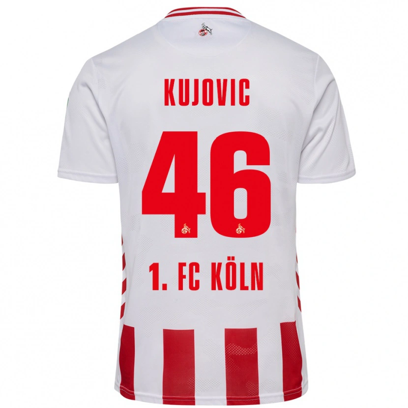 Danxen Criança Camisola Emin Kujovic #46 Branco Vermelho Principal 2025/26 Camisa Brasil