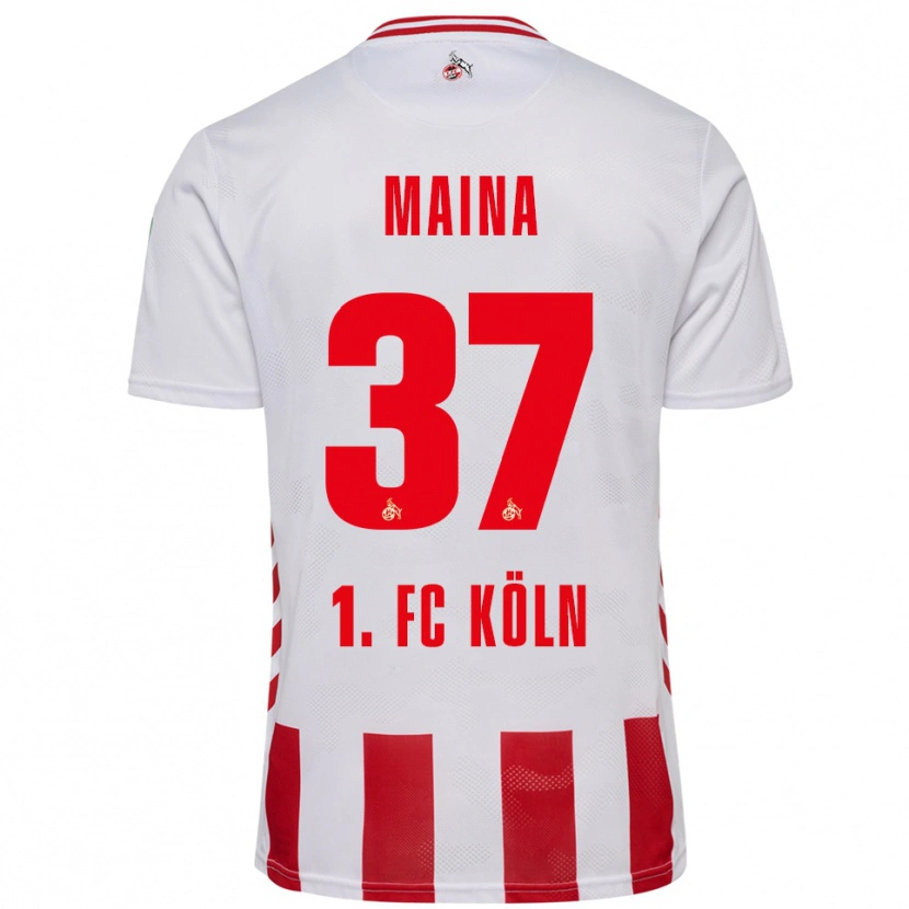 Danxen Criança Camisola Linton Maina #37 Branco Vermelho Principal 2025/26 Camisa Brasil