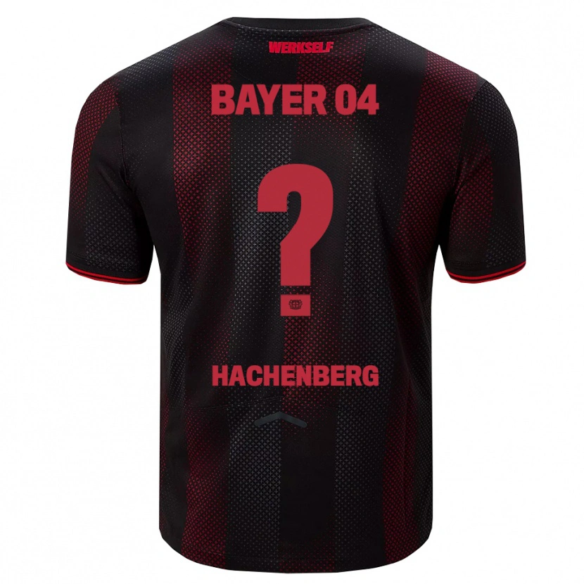 Danxen Criança Camisola Merlin Hachenberg #0 Preto Vermelho Principal 2025/26 Camisa Brasil