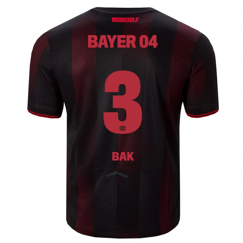 Danxen Criança Camisola Emre Bak #3 Preto Vermelho Principal 2025/26 Camisa Brasil