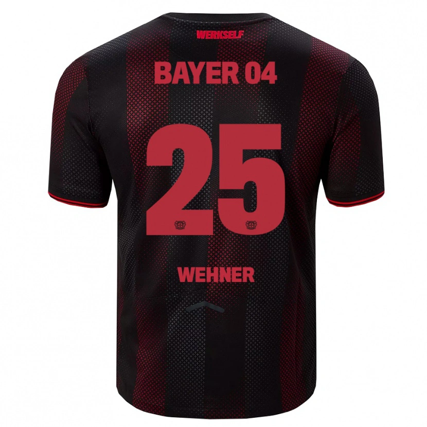 Danxen Criança Camisola Luca Wehner #25 Preto Vermelho Principal 2025/26 Camisa Brasil