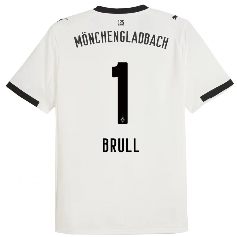 Danxen Criança Camisola Maximilian Brüll #1 Branco Preto Principal 2025/26 Camisa Brasil
