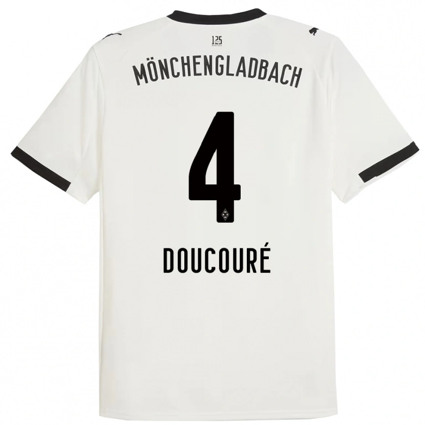 Danxen Criança Camisola Mamadou Doucoure #4 Branco Preto Principal 2025/26 Camisa Brasil