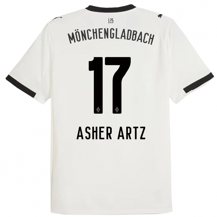 Danxen Criança Camisola Asher Artz #17 Branco Preto Principal 2025/26 Camisa Brasil